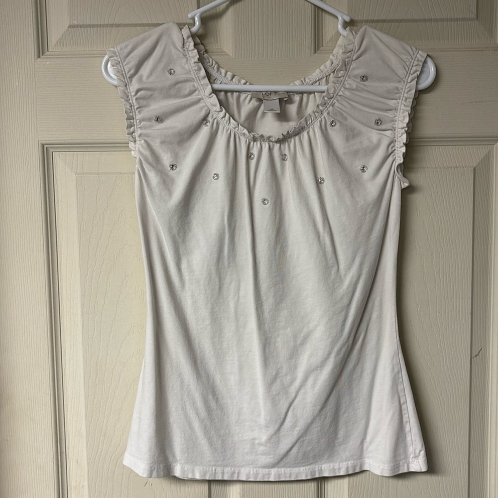 Loft Small white top
